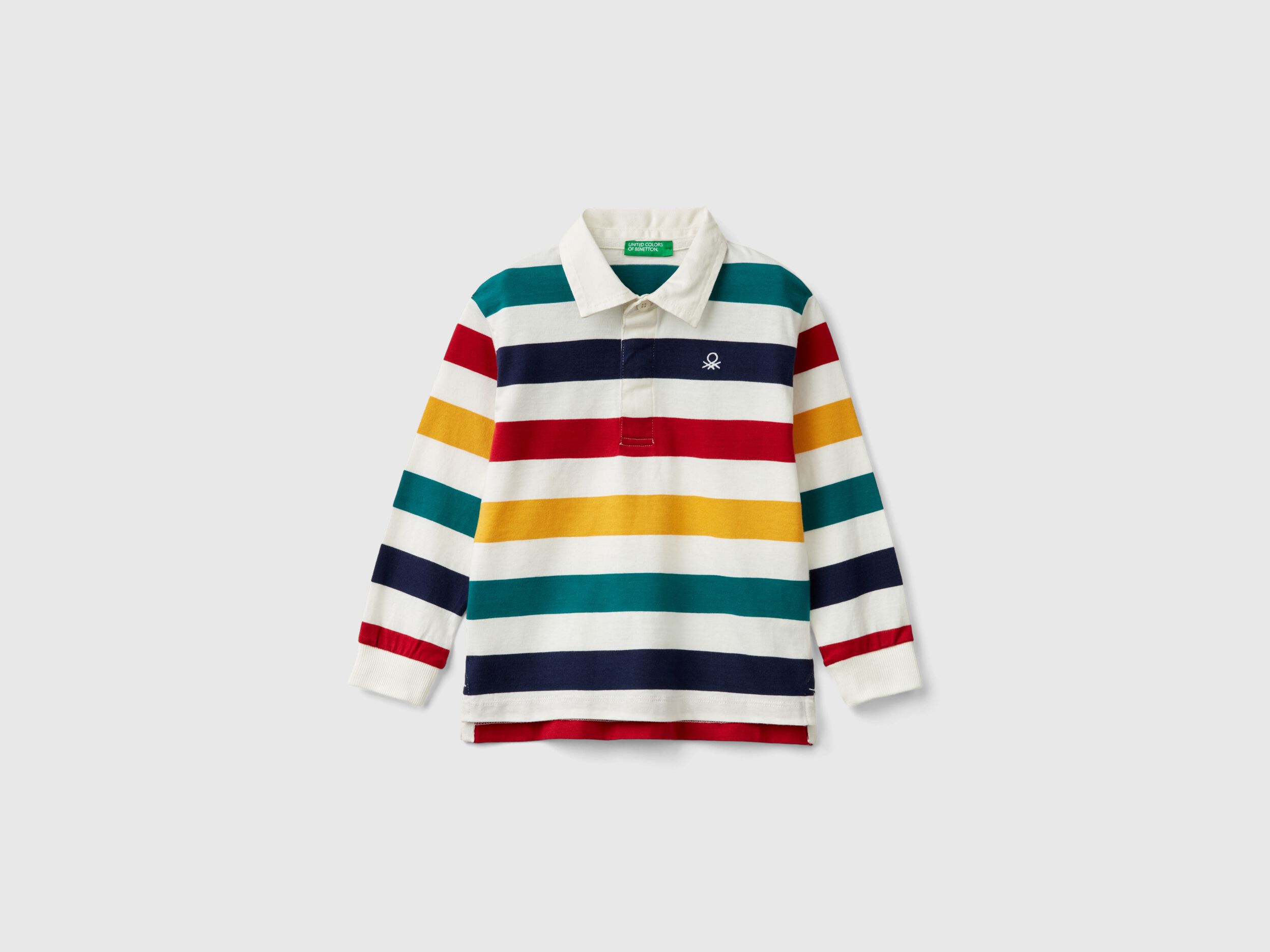 Kid Boys Long Sleeve Polos New Collection 2024 Benetton