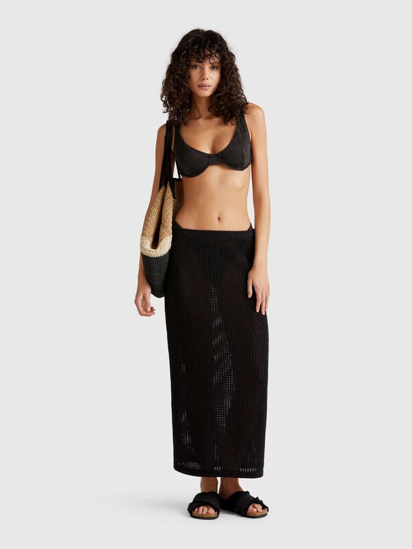 Falda punto tricot Mujer