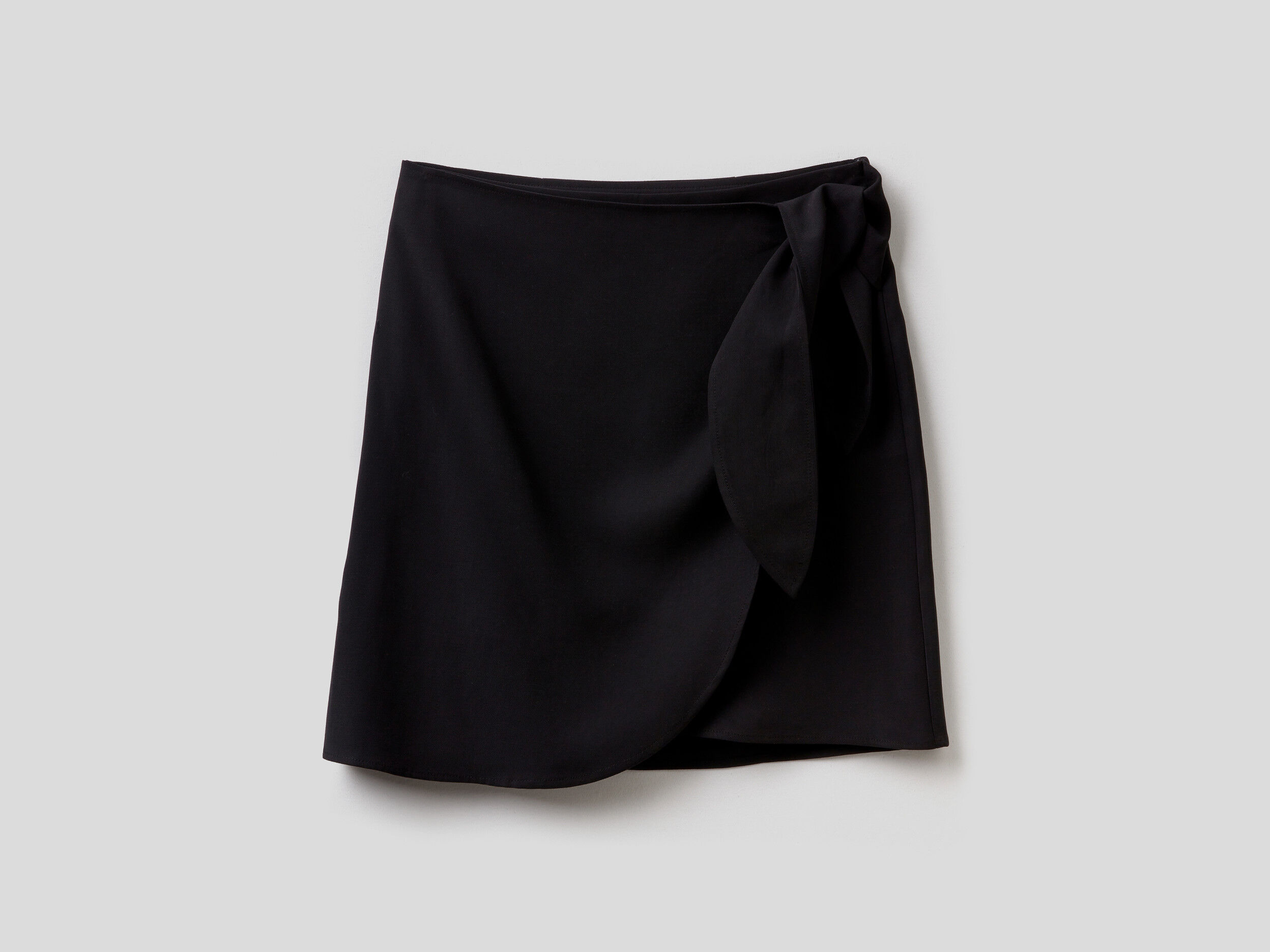 Flowy wrap mini skirt shop