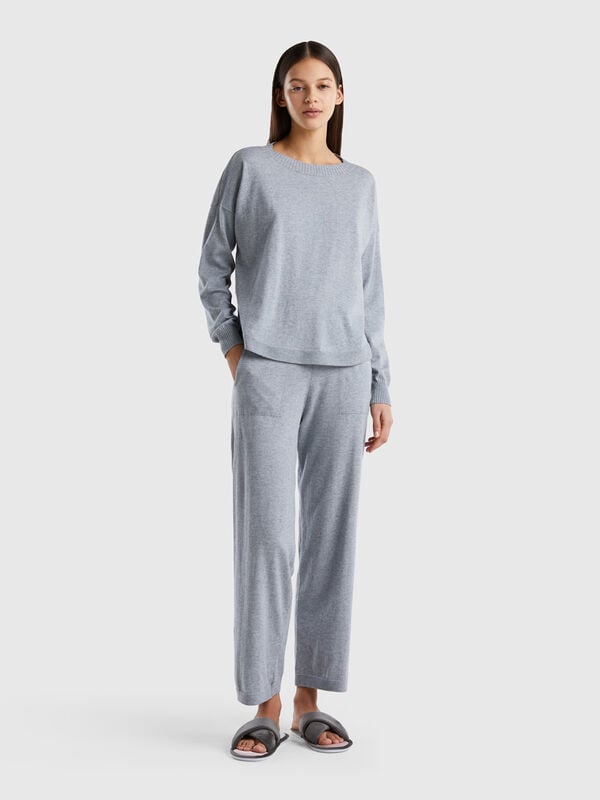 Trousers in cashmere blend Women