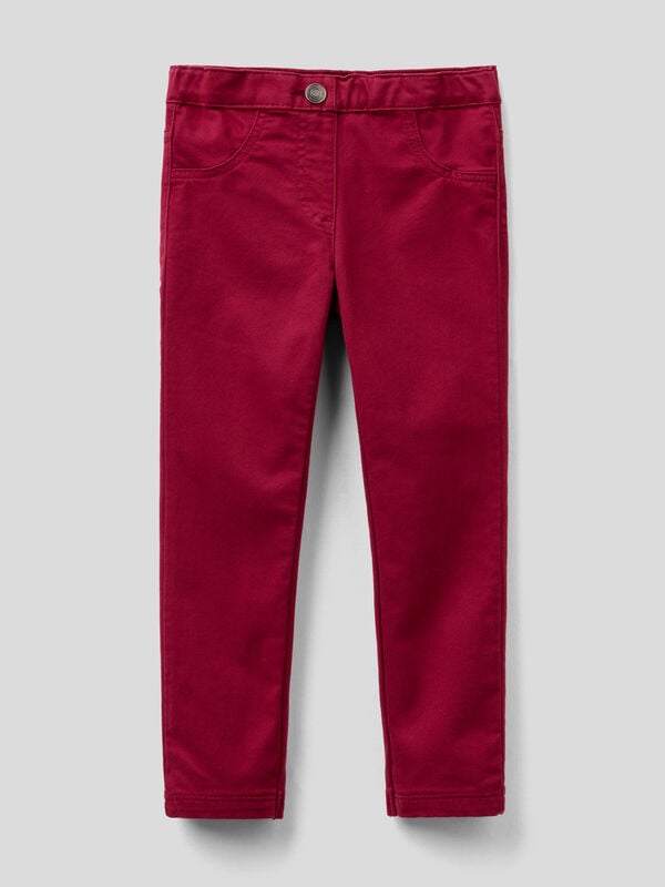 Trousers in stretch cotton blend Junior Girl