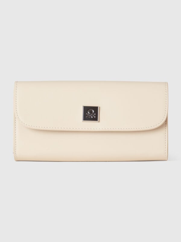 Cartera grande de tejido revestido Mujer