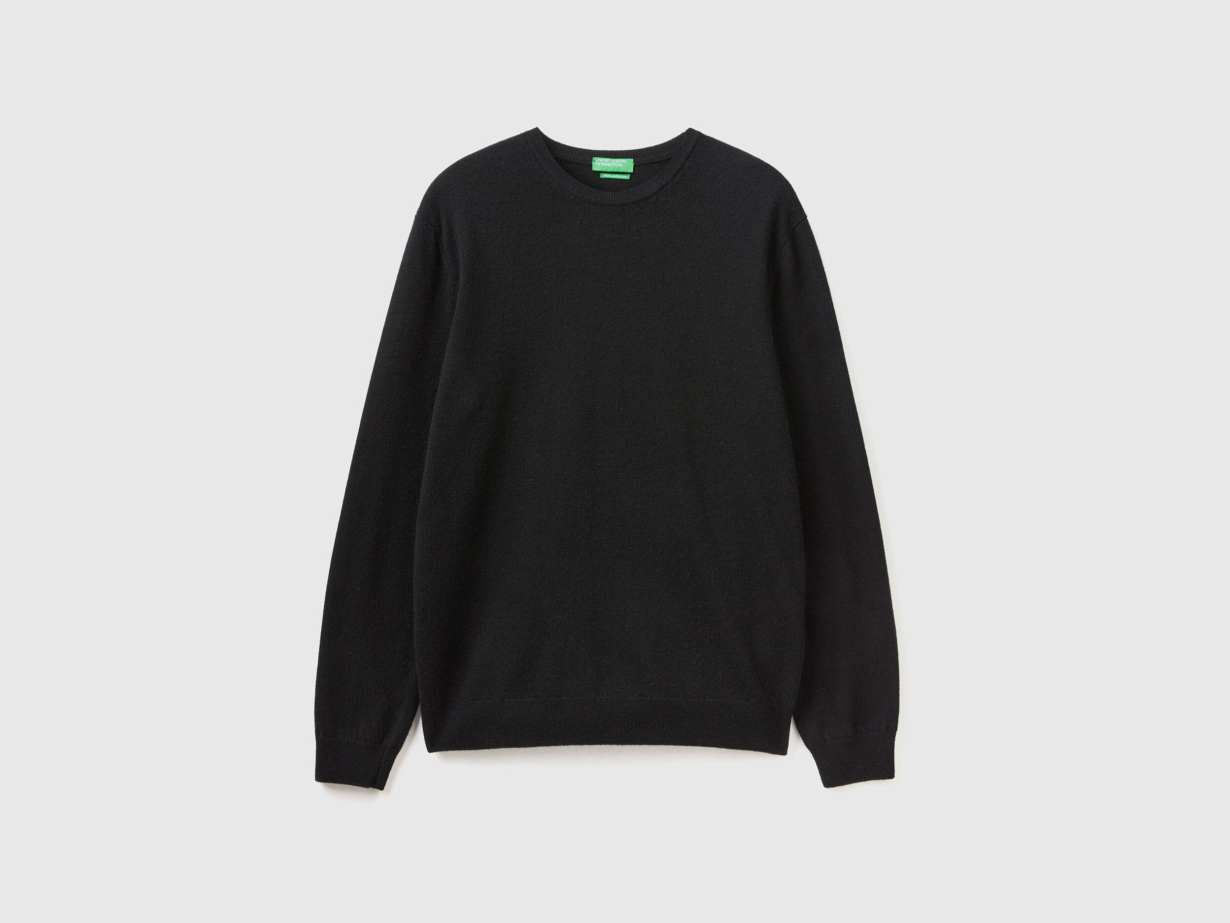 Merino wool black sweater hot sale
