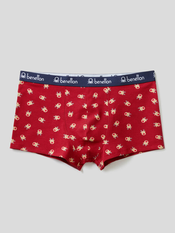  VSERETLOON 4 Pieces of Large Size Men's Underwear Shorts red  Underwear Cotton Panties (Color : A, Size : 3XL(75-85kg)) : Clothing, Shoes  & Jewelry