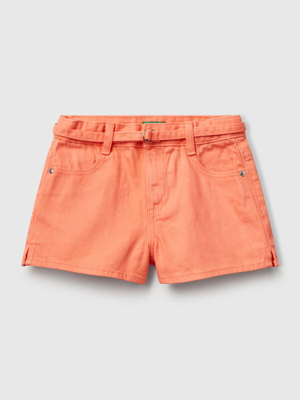 pantalones cortos con cinturón Niña