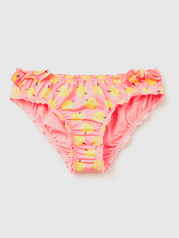Pink swim bottoms with apple pattern Junior Girl