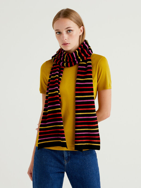 Scarf in wool and cashmere blend Women