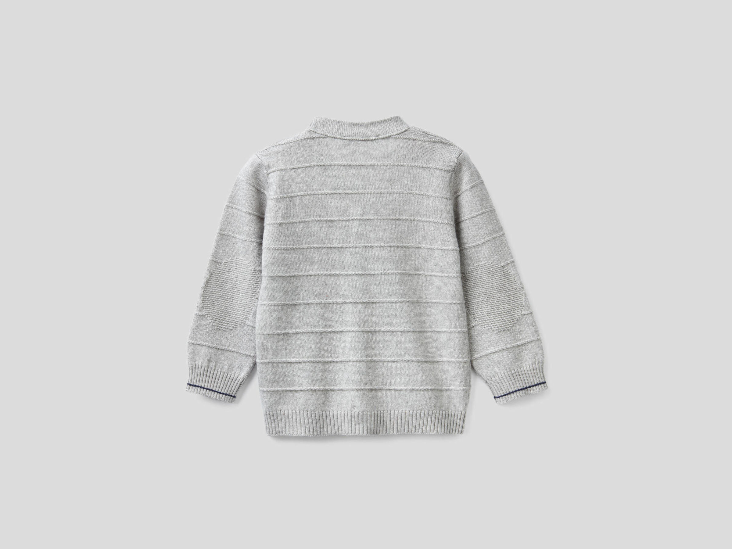 V-neck knit cardigan image number null