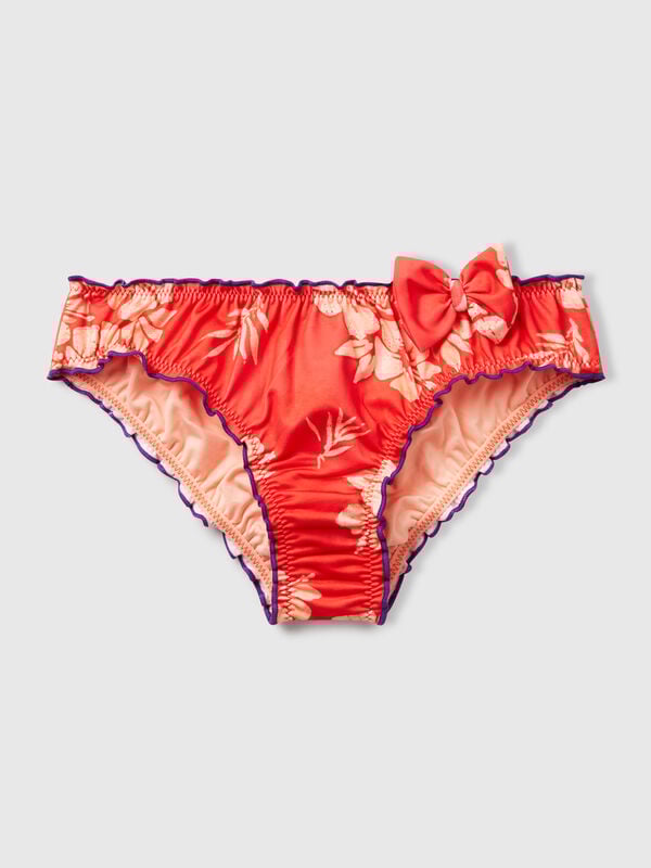 Swim bottoms with floral print Junior Girl