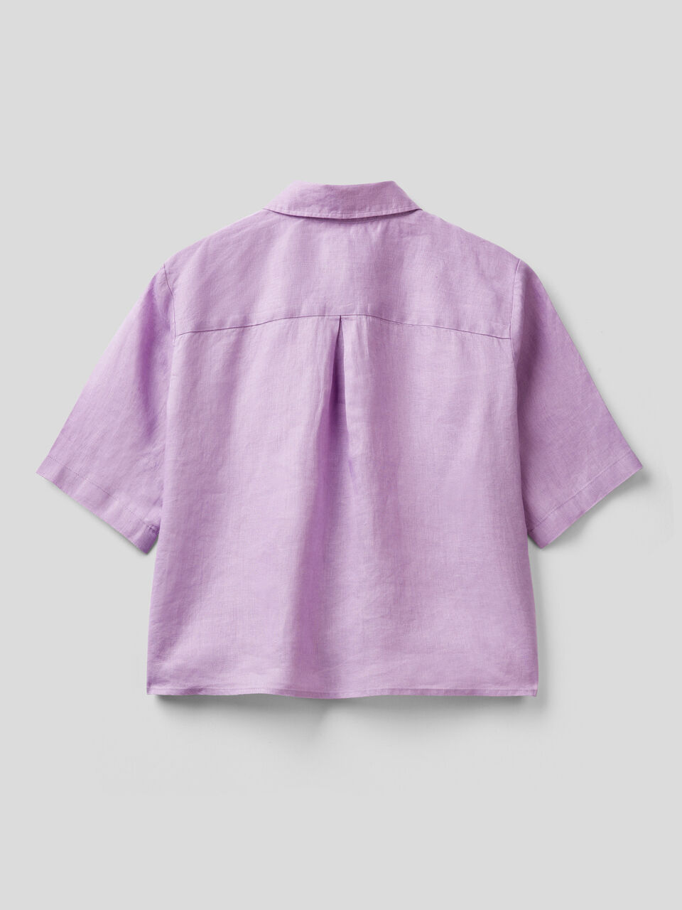 Pure Linen Colour Plain Shirt Fabric Lavender Irish 8080