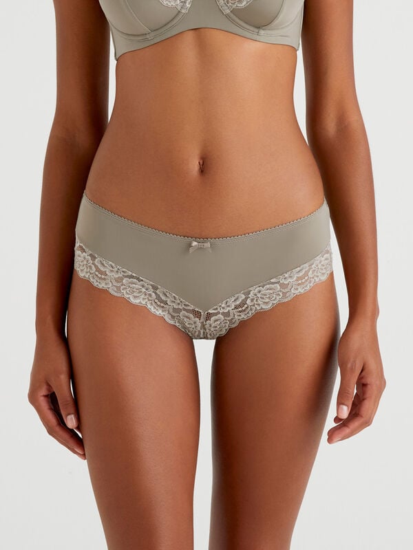 Brazilian stretch underwear with lace Women