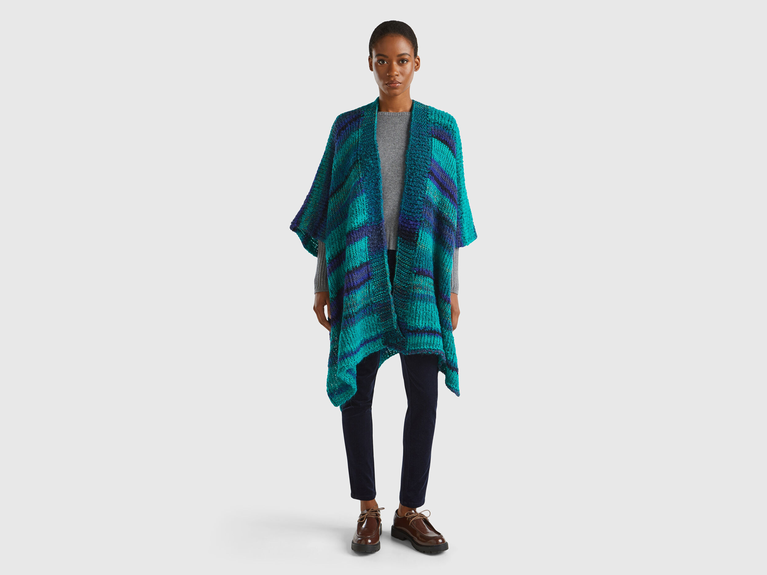Womens poncho cardigan hotsell