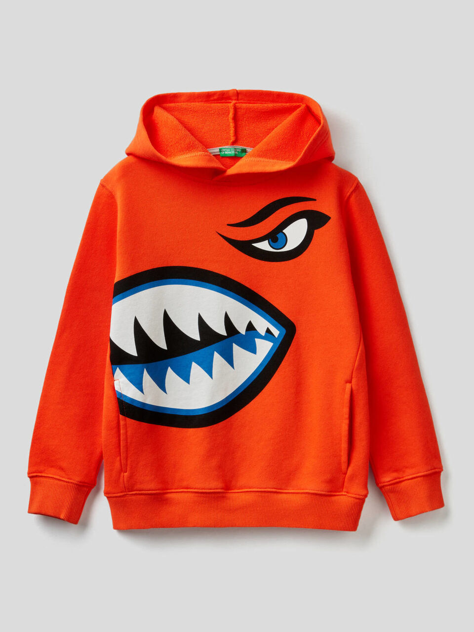 Sudadera de 100 % algodón con maxiestampado image number 1