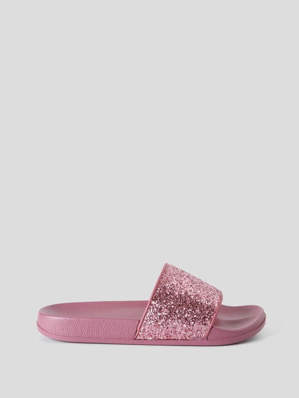 Glittered flip-flops Women