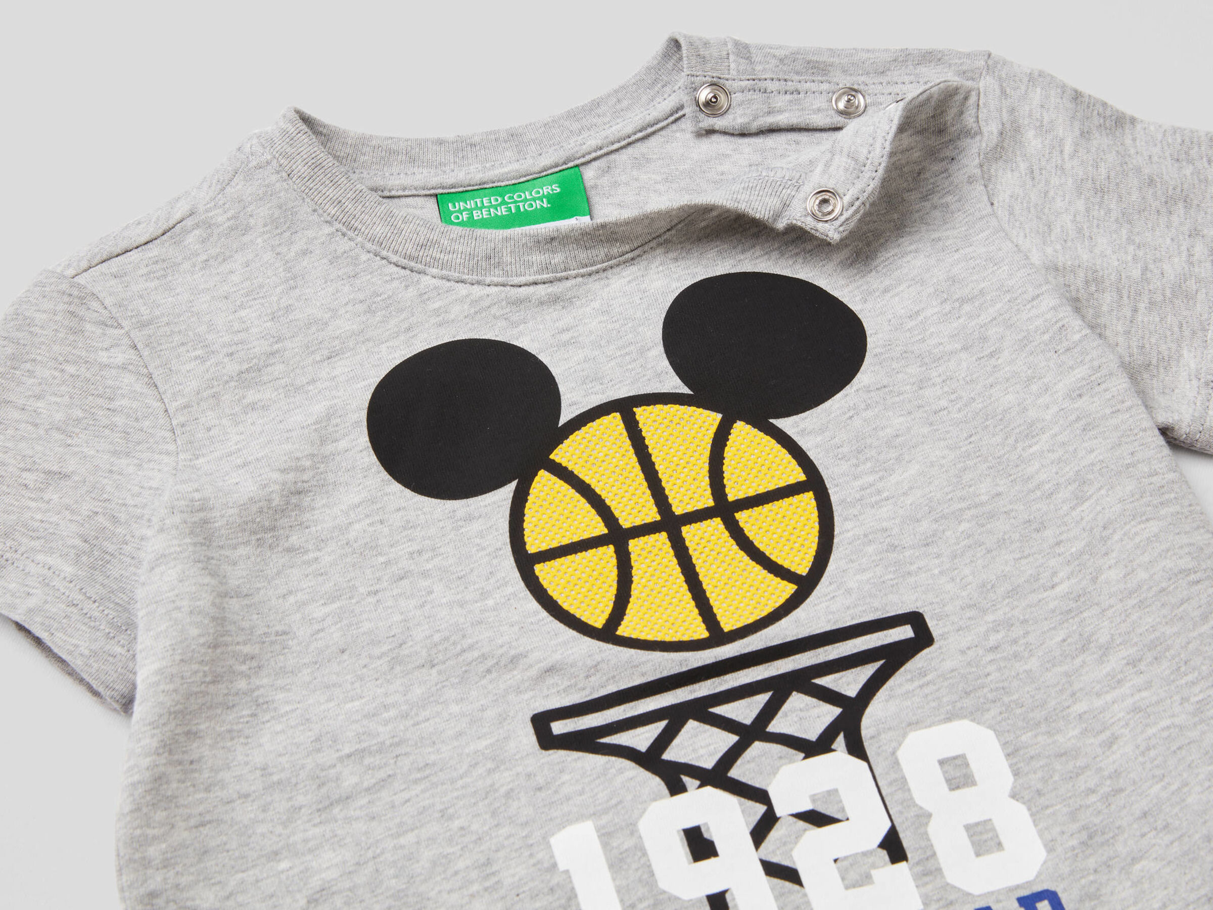 Cotton t-shirt with Mickey Mouse print image number null