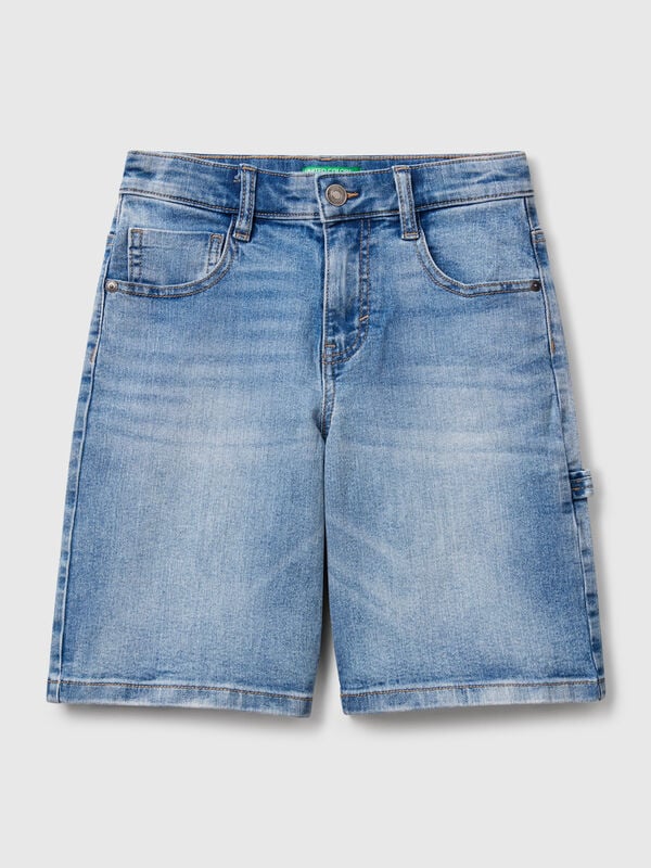 Bermudas denim corte recto Niño