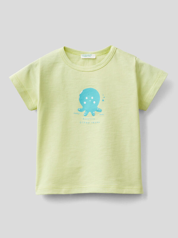 Organic cotton t-shirt with print New Born (0-18 months)