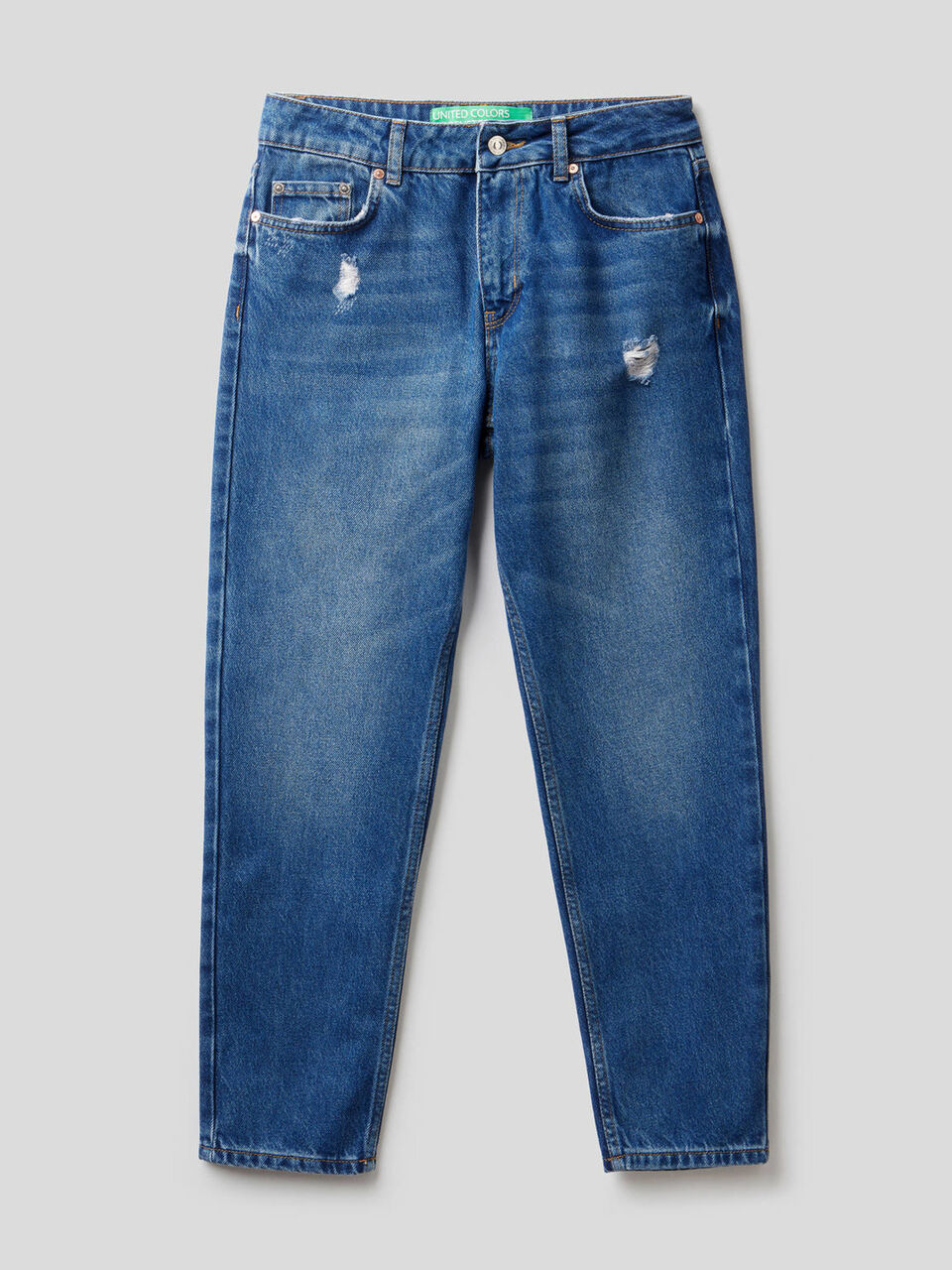 Slim fit jeans with tears image number null