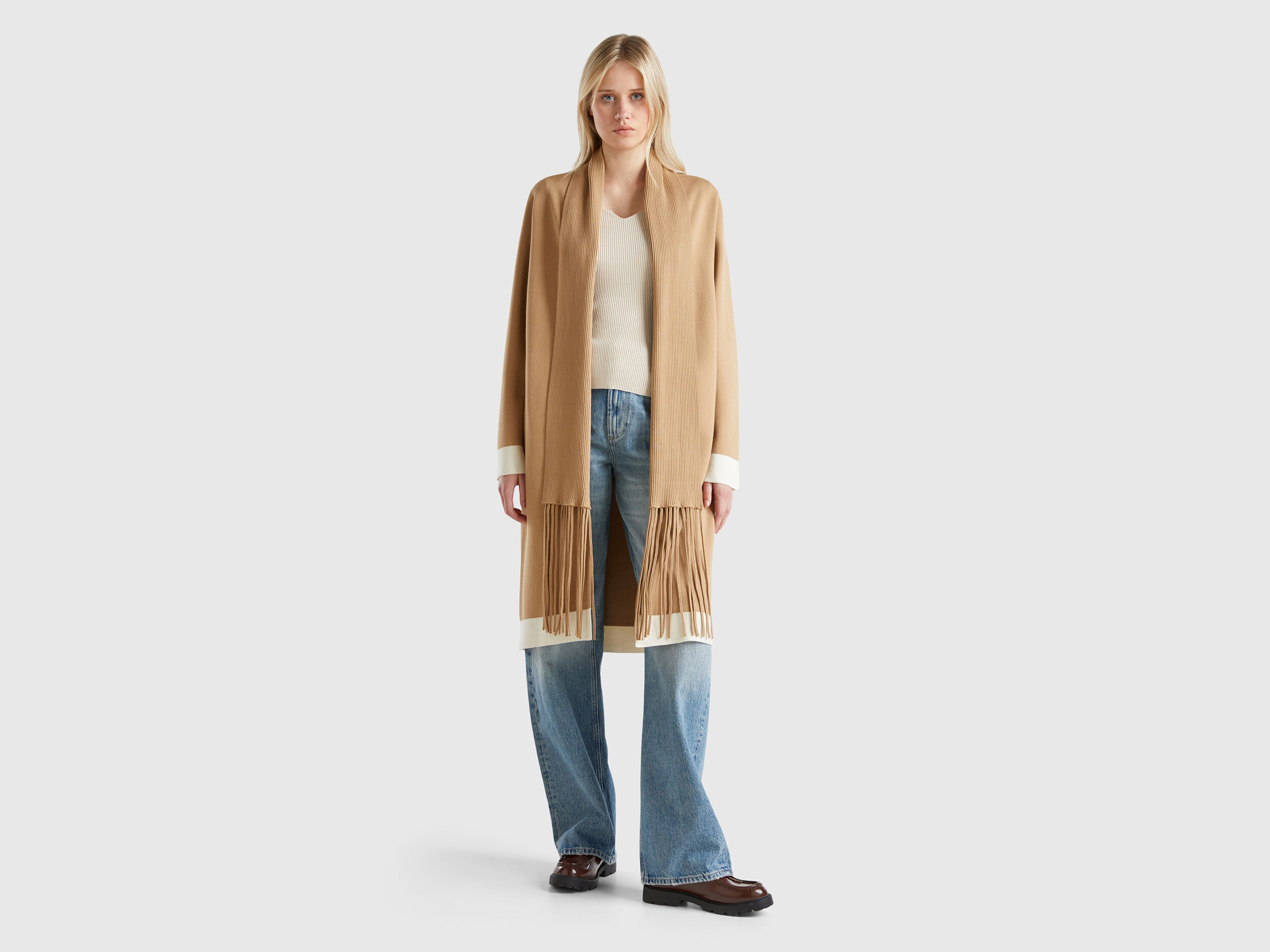 Camel coat benetton online