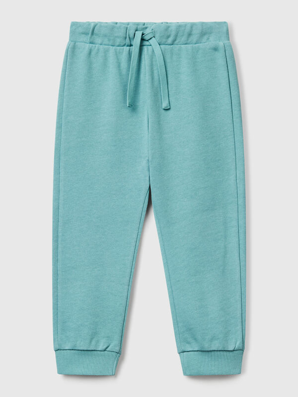 Pantalones de algodón con logo Niño
