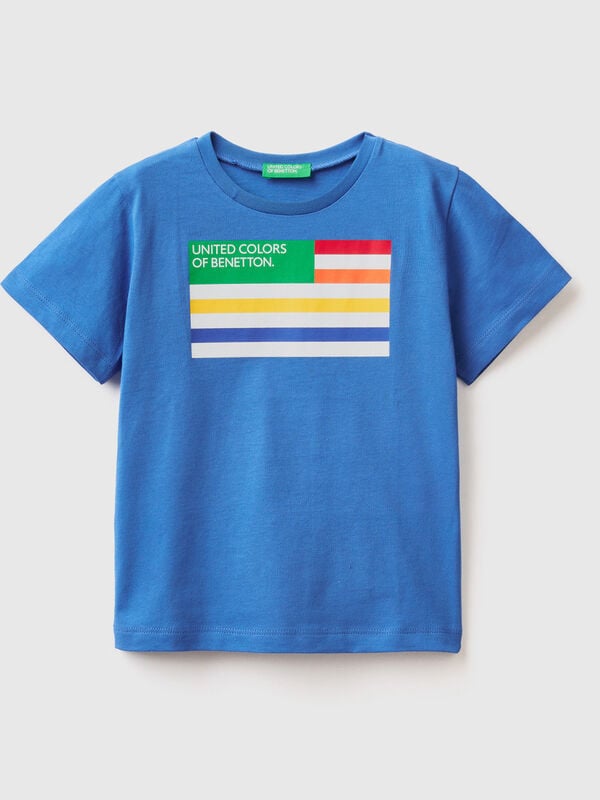 T-shirt with print in 100% organic cotton Junior Boy