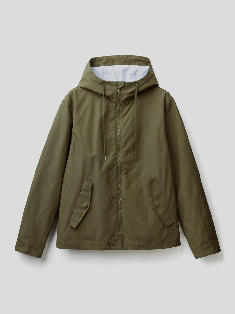 Jacket with zipper and hood image number null