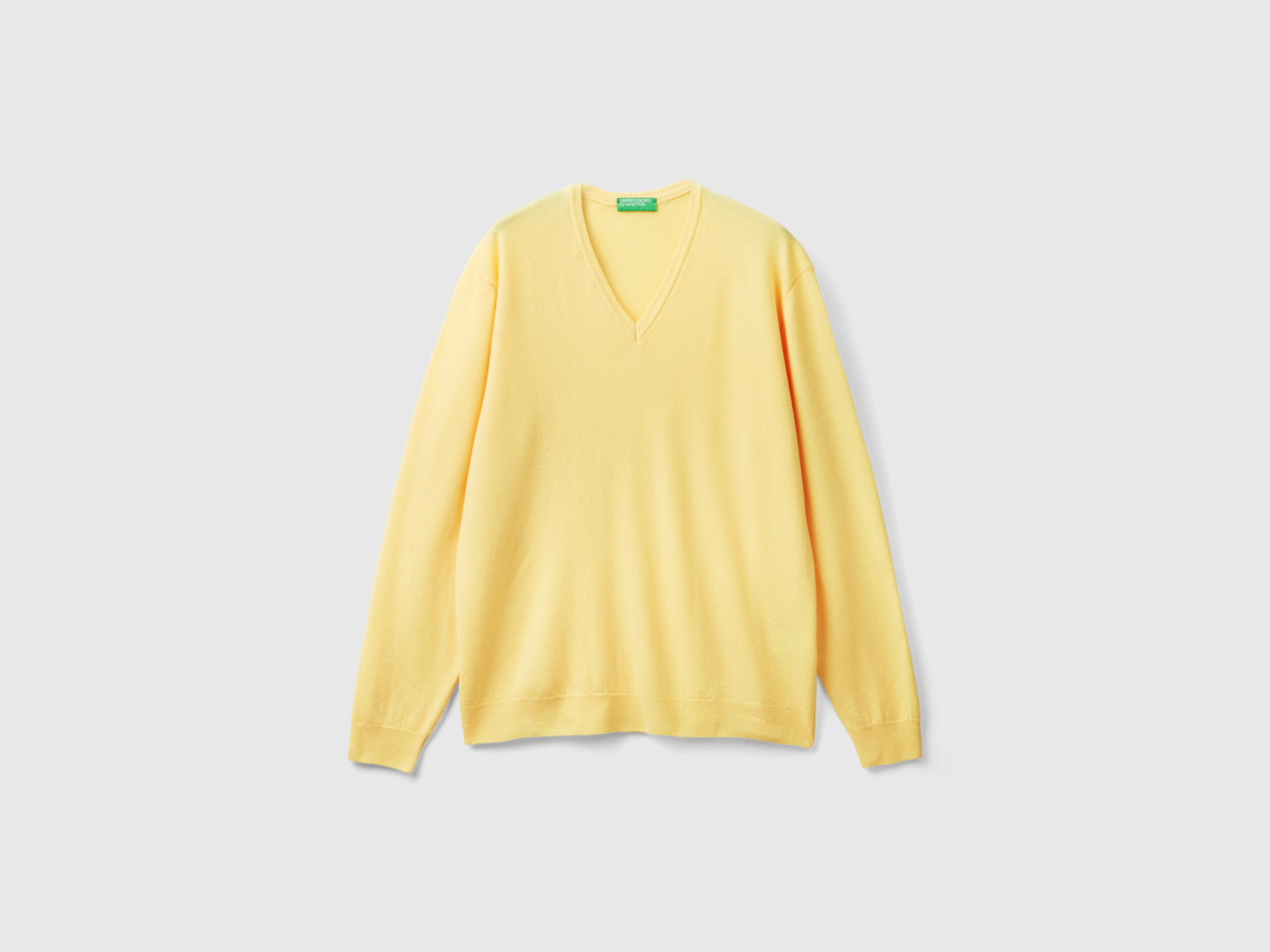 Yellow merino wool sweater hot sale