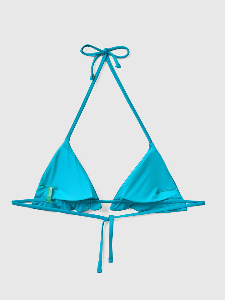 Sujetador de bikini de ECONYL® con volantes image number 2