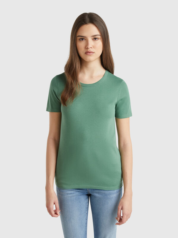 Camiseta de algodón de fibra larga Mujer