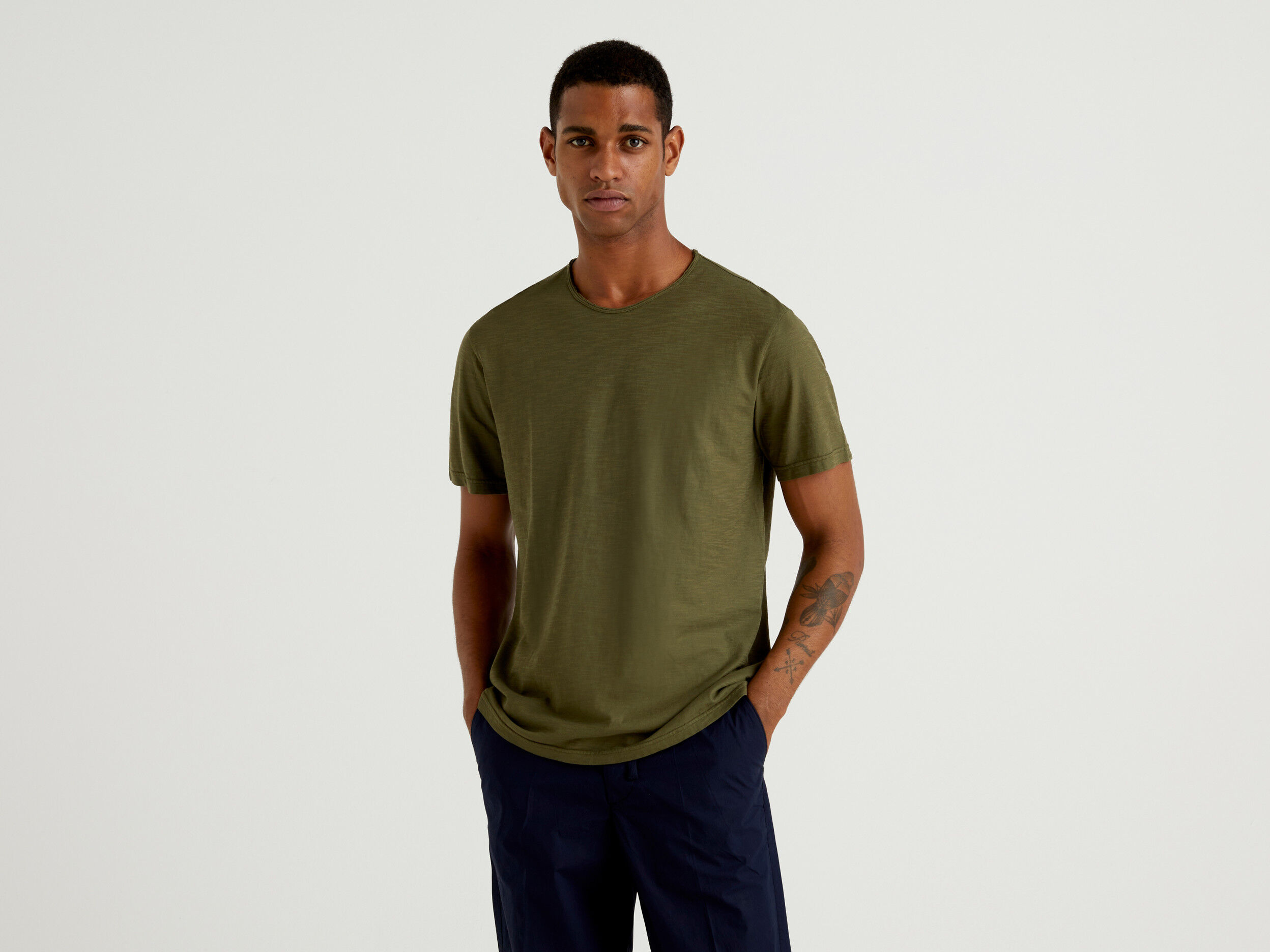 Mens green shop t shirt