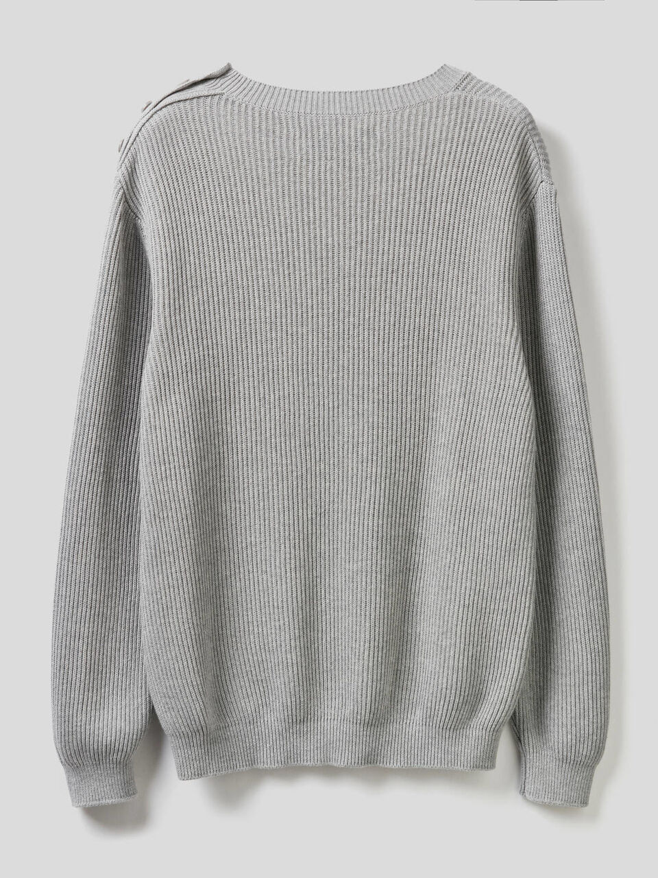 Sweater with buttons on the shoulders Men image number 2