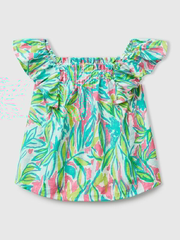 Top con estampado floral Niña
