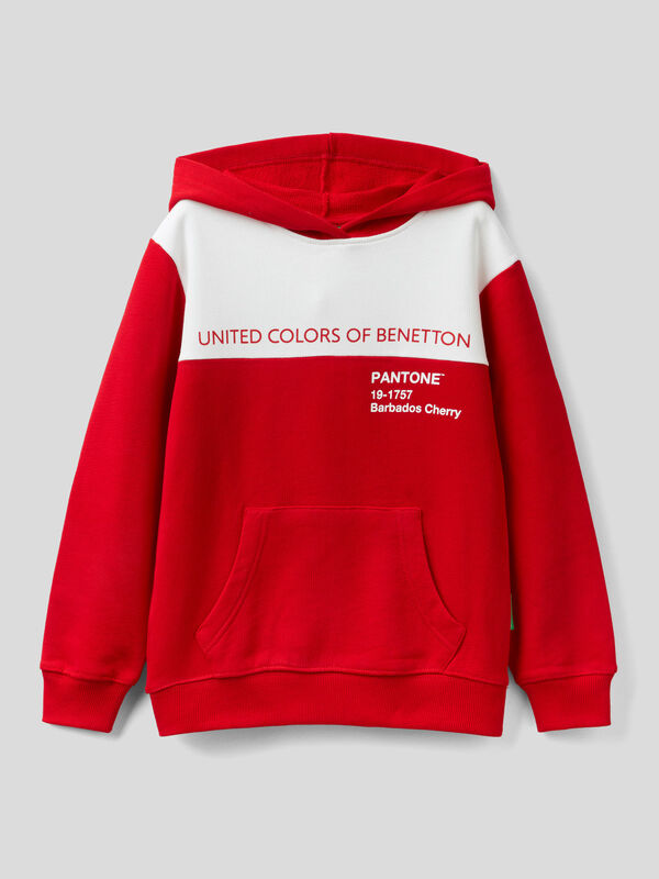 BenettonxPantone™ red hoodie Junior Boy