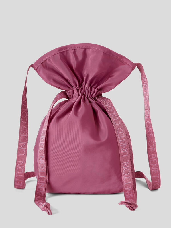 Bag with shoulder strap in recycled nylon Women