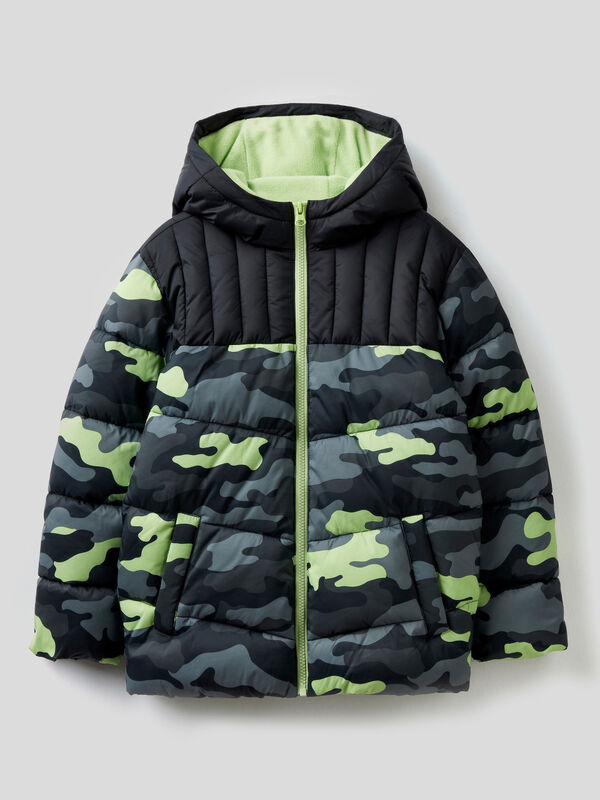 Camouflage pattern puffer jacket Junior Boy