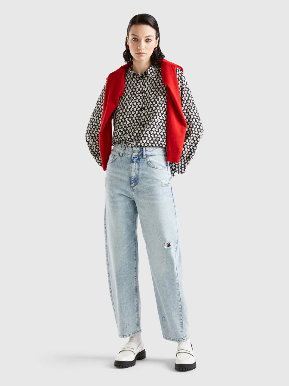 Benetton on sale jeans femme