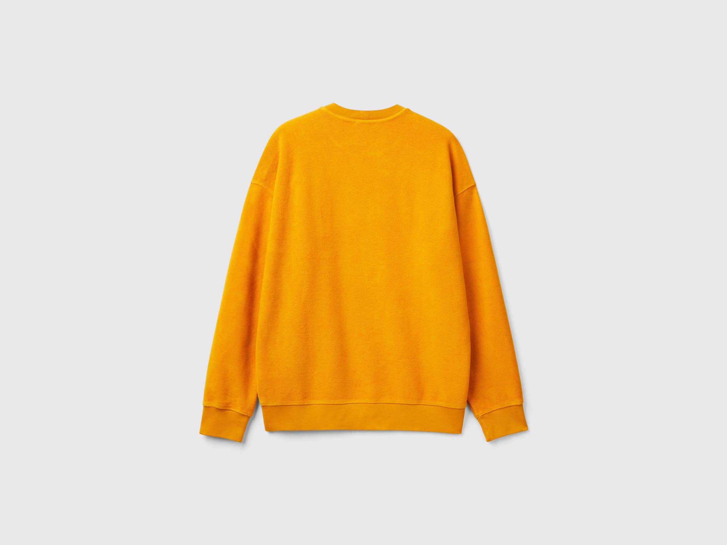 くらしを楽しむアイテム Pure Benetton | Yellow - sweatshirt cotton トップス