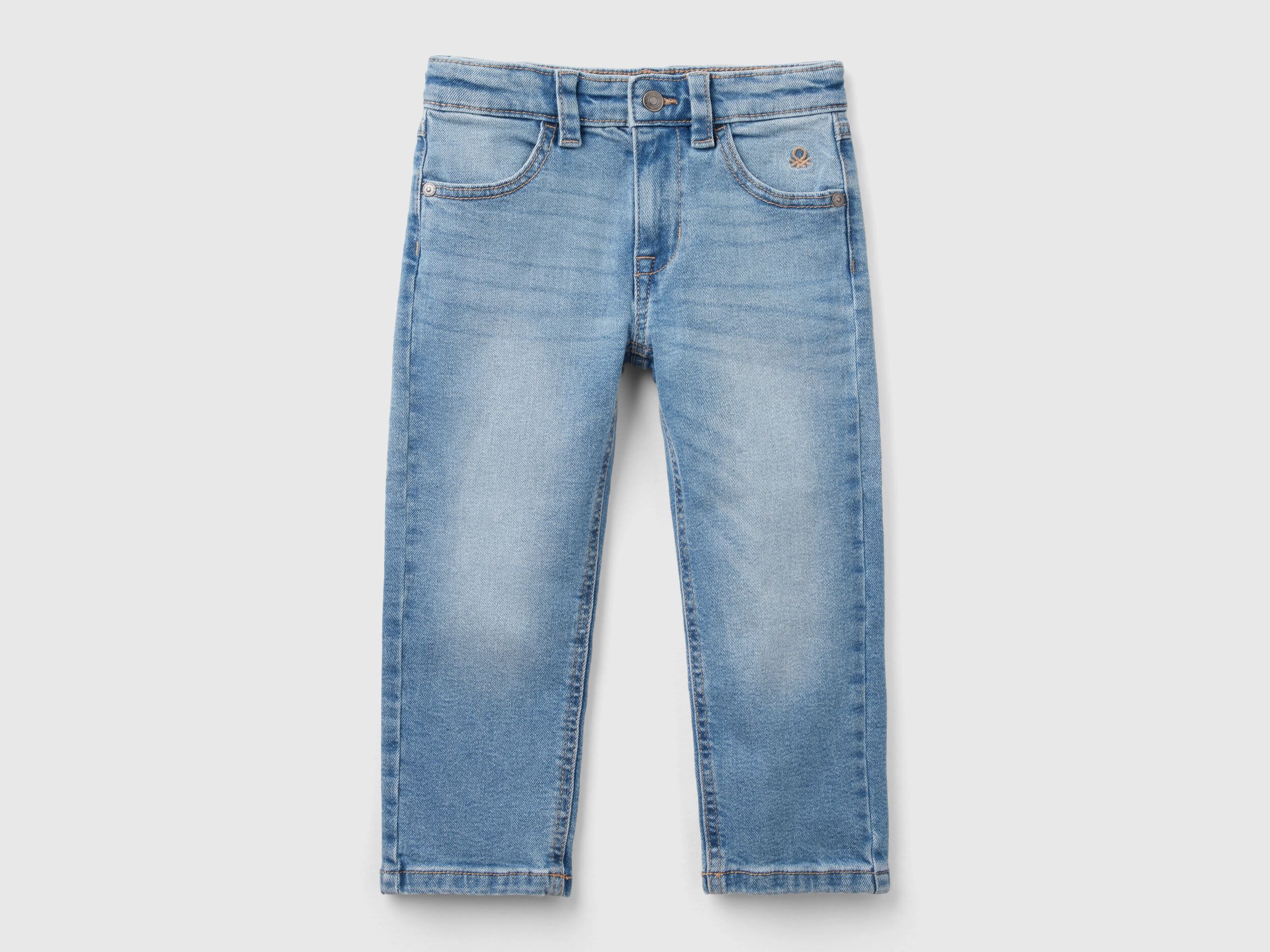 Eco Recycle five pocket jeans Sky Blue Benetton