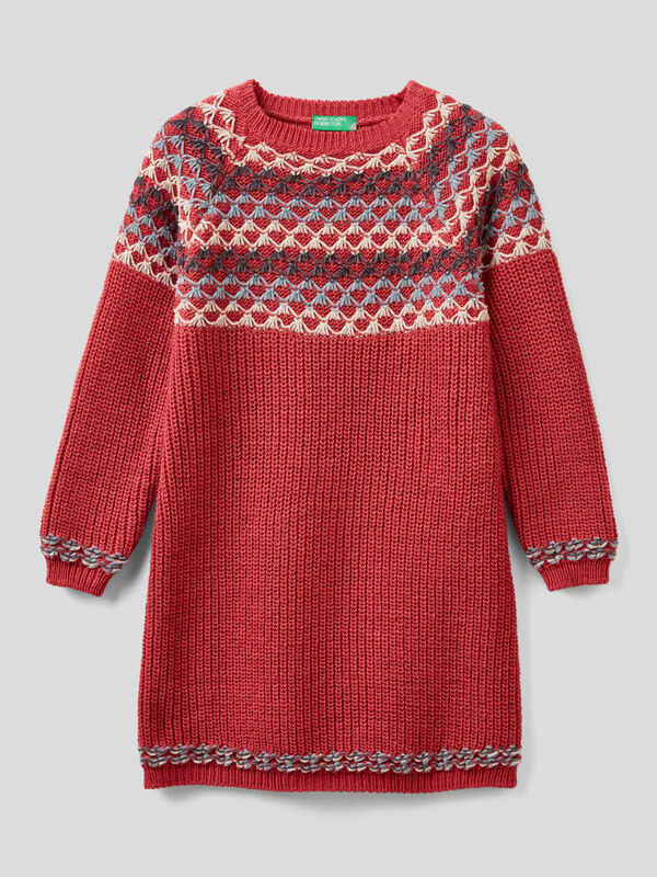 Warm knit dress Junior Girl