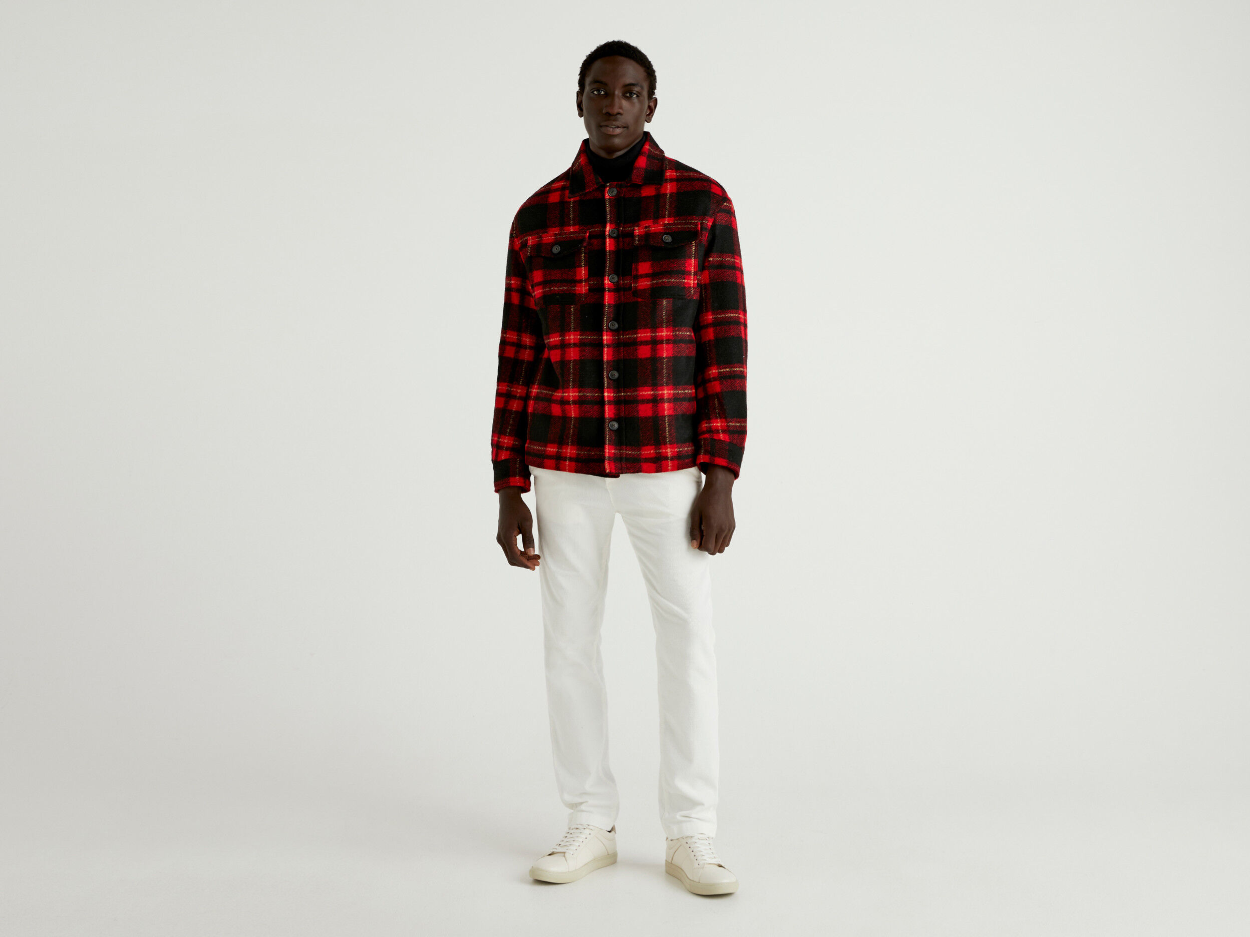 Mens red discount tartan jacket