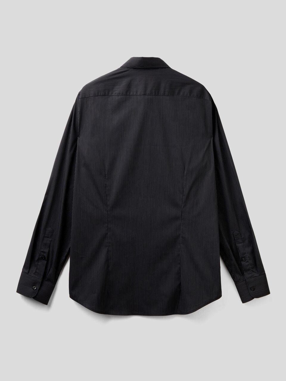 Slim fit shirt in stretch cotton blend image number 2