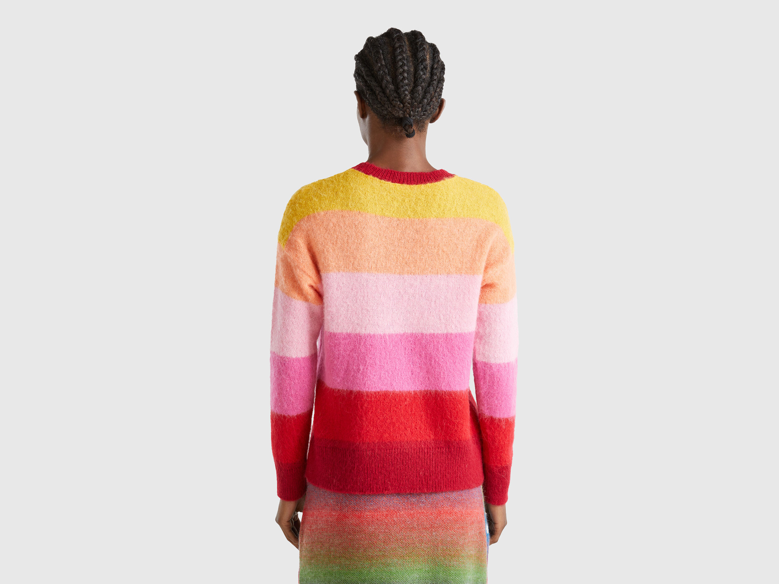 【公式】アクセサリーの激安通販 in sweater Striped alpaca Benetton | Multi-color - blend トップス