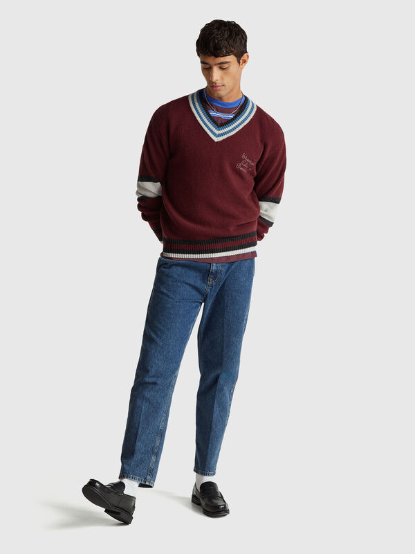 Stranger Things V-neck sweater Men