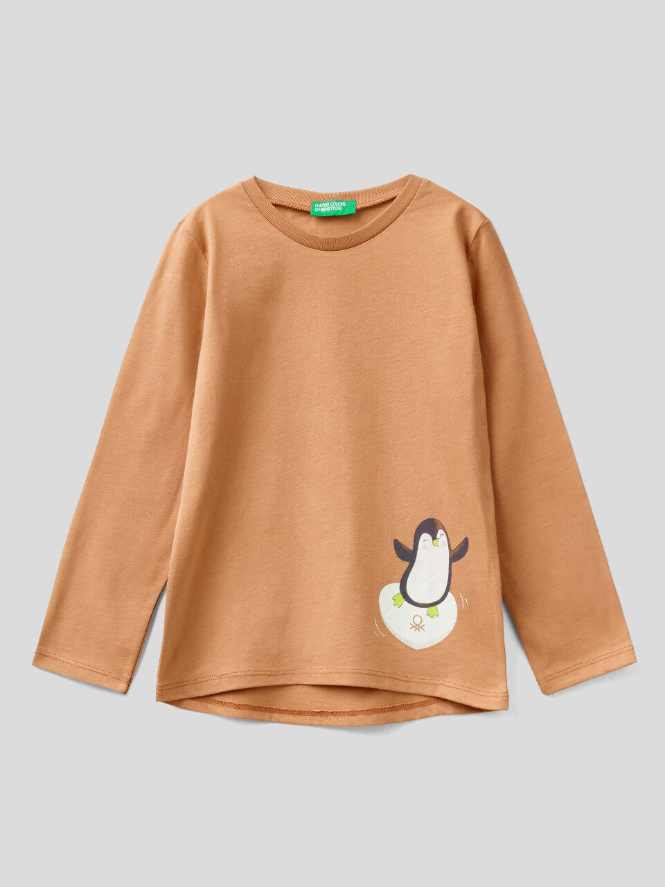 Camisetas manga 2025 larga niño benetton