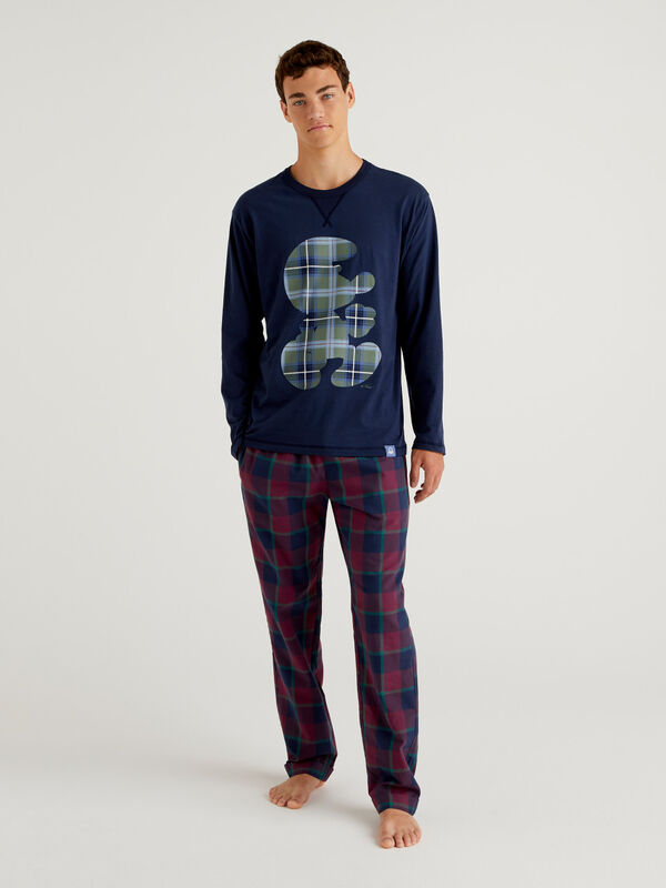 Check trousers in lightweight flannel Men