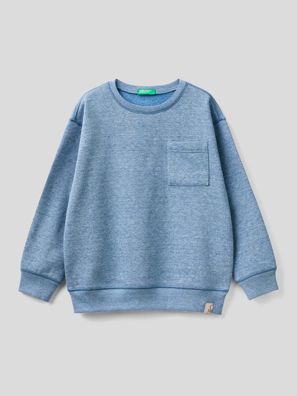 Pullover sweatshirt in recycled fabric Junior Boy
