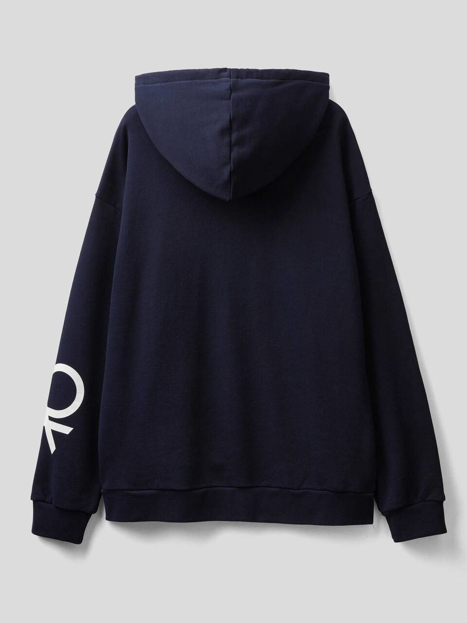 Organic cotton sweatshirt with logo print image number 2