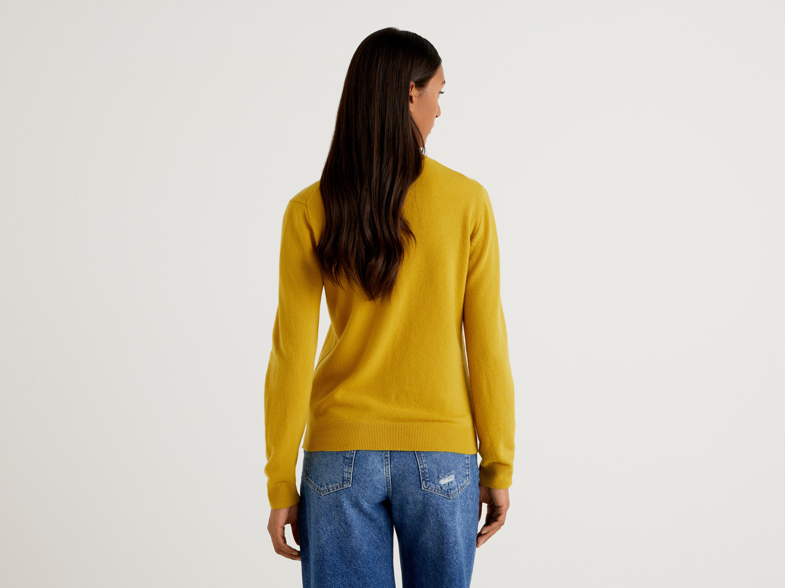 Mustard crew neck cardigan cheap