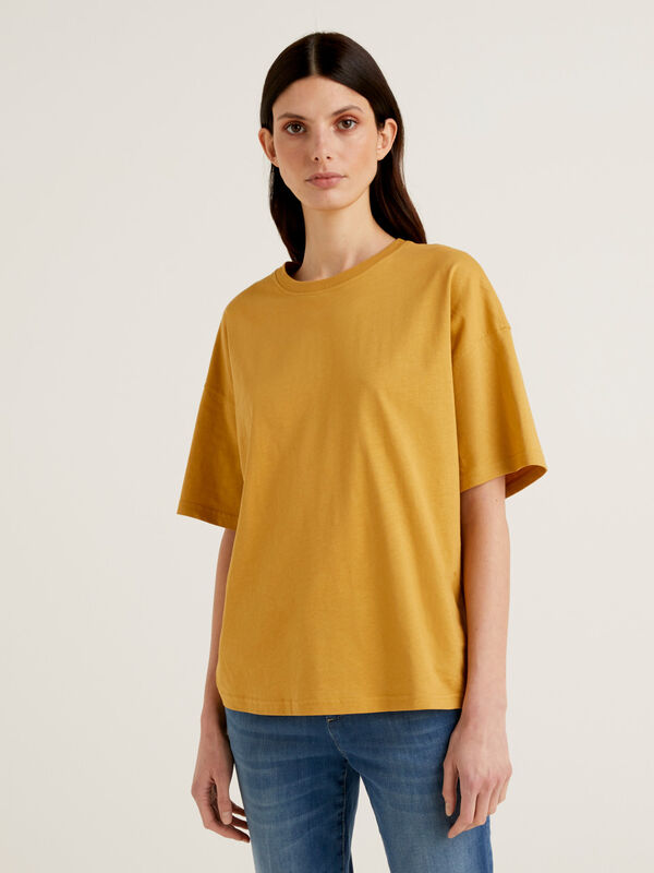 Camiseta de manga corta de algodón orgánico Mujer