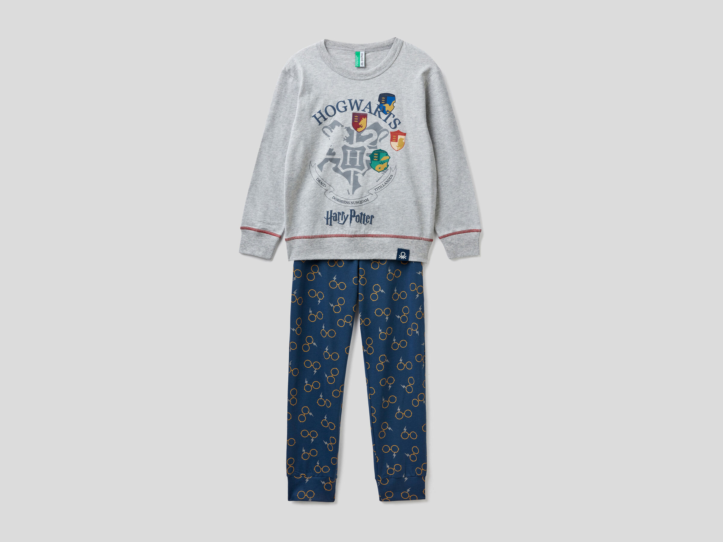 Harry pyjamas warm cotton - Gray | Benetton
